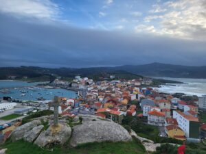 Muxia et son port vu de haut