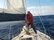 réparation de bôme à la cordelette + sangle