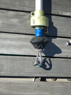 L'ancienne réparation maison, maintenant on a du neuf!